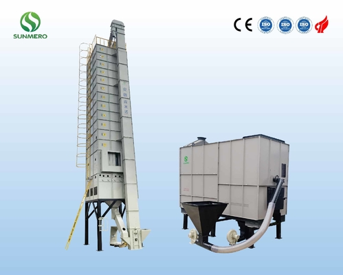 Máquina de secagem de circulação 20 Ton Fully Automatic do cereal da baixa temperatura