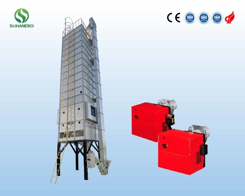 Secador de grão horizontal do trigo da aprovação 15T do CE, equipamento de processamento da grão