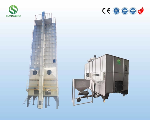 secador de grão do arroz da estrutura 30T compacta, Paddy Grain Dryer Automatic