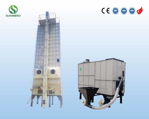 secador de grão do arroz da estrutura 30T compacta, Paddy Grain Dryer Automatic