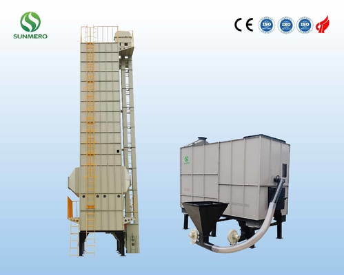 secador de grão 380V recirculador totalmente automático 15 Ton Per Batch