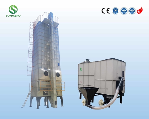Secador de grão de aço inoxidável vertical do grupo 60 toneladas para Paddy Drying