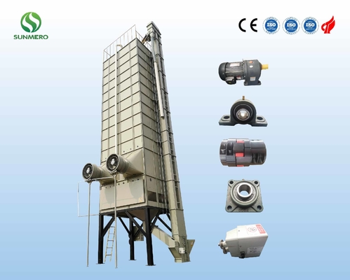 Paddy Grain Dryer multifuncional, secador de grão do fluxo transversal para o processamento do arroz
