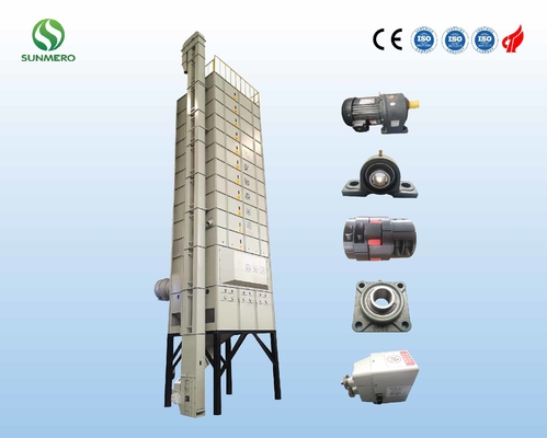3kW 22T que recircula secador de grão misturado do fluxo do secador de grão para o armazenamento