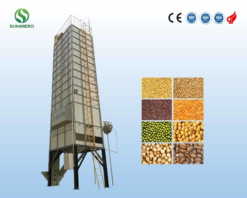 ISO14001 que recircula o tipo secador misturado do fluxo para a secagem do arroz