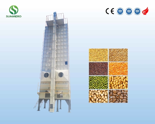 secador de grão 380V recirculador totalmente automático 15 Ton Per Batch