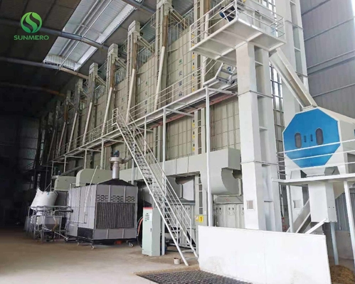 máquina de secagem do arroz da maquinaria da grão 3Kw de 8 toneladas pela hora para a fábrica de tratamento do arroz